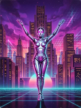 Metropolis, Reimagined as 1984 Synthwave