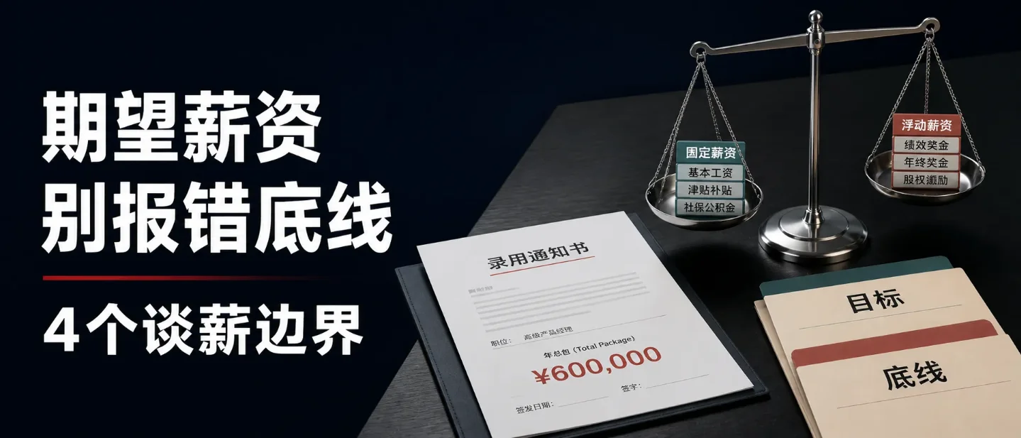 期望薪资面试怎么答?4个边界,别让低报和总包陷阱一起坑了你