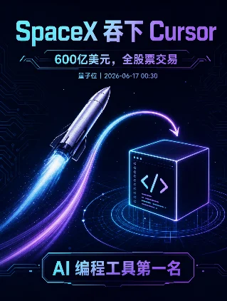 SpaceX 吞下 Cursor：600 亿美元全股票交易背后的算力算盘