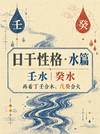 八字入门图解 · 第十九期：日干性格水篇