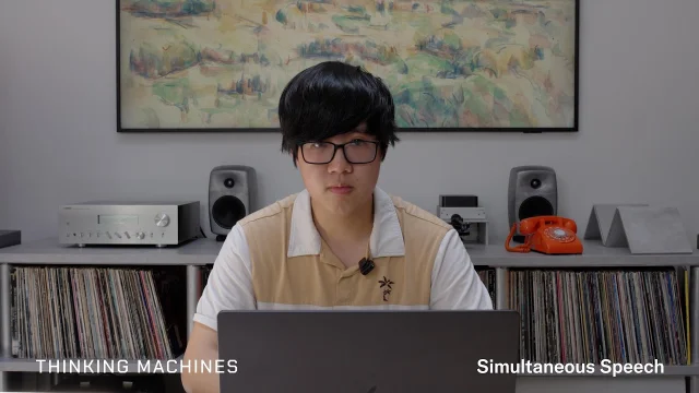 同时语音翻译 Demo:模型与用户实时同步发言