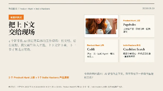 把上下文交给现场｜8月29日新品图鉴