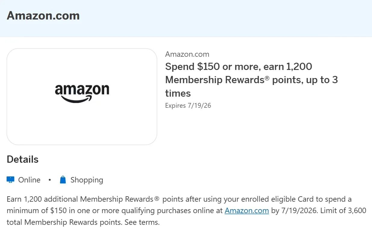 Amex Platinum Offers — May 27, 2026