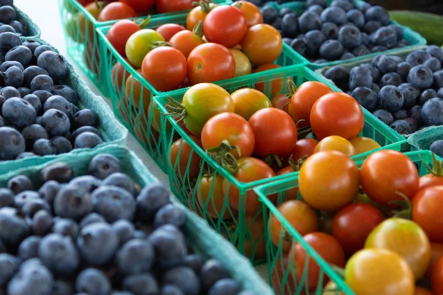 Fresh produce at the Meridian Township Farmers Market