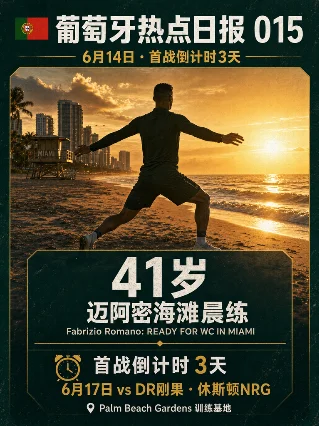 🇵🇹 葡萄牙热点日报 015｜41岁海边晨练！C罗棕榈滩备战，首战3天倒计时