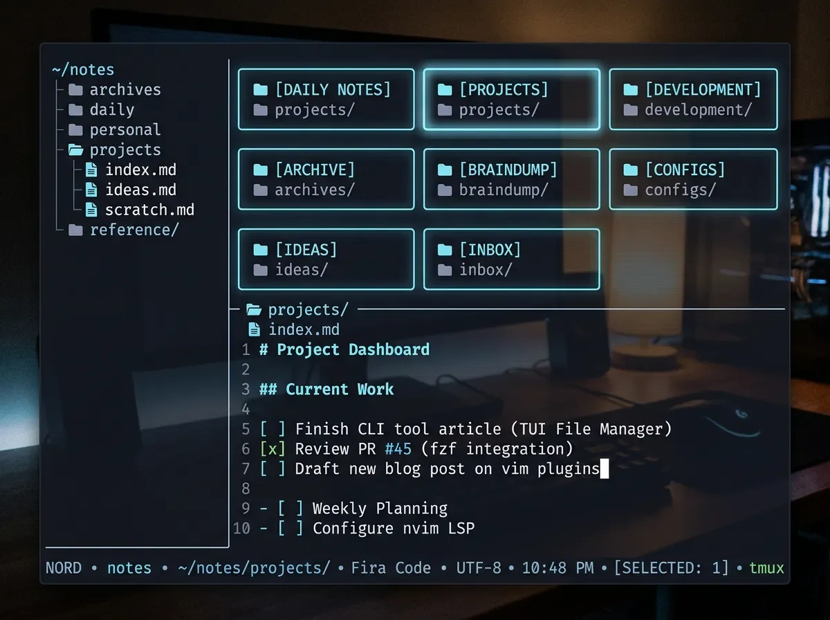 clin: your Obsidian vault, terminal-native