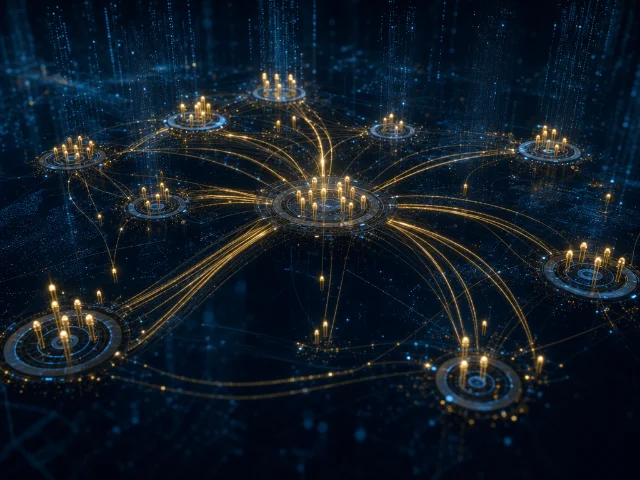 AI 人才网络流动示意图