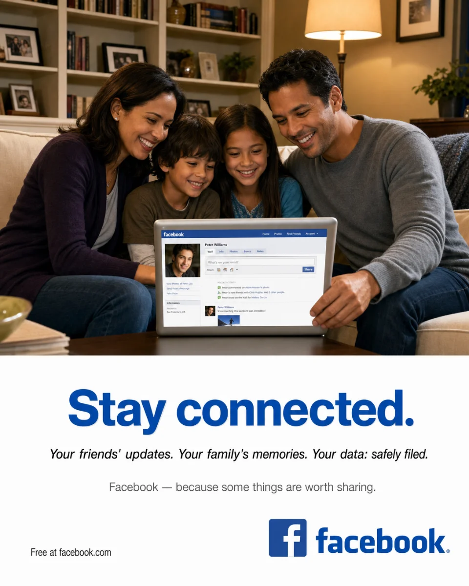 📱 Facebook told you it was connecting your family. Your data signed the contract.