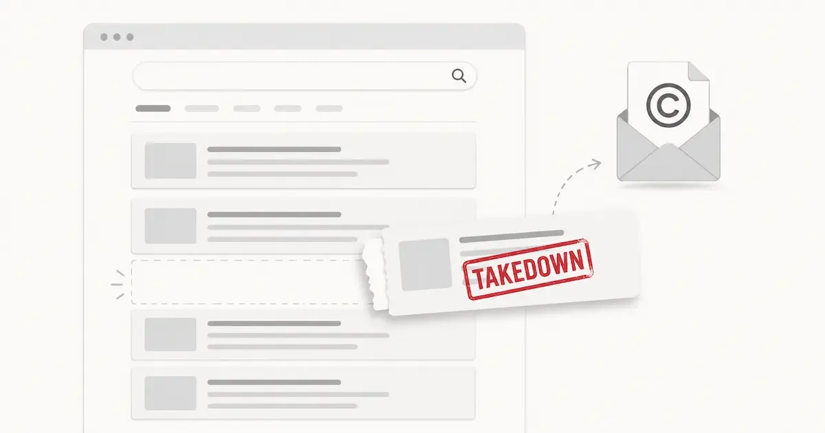 Set a DMCA takedown alarm
