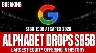 🚨 BREAKING: Alphabet Drops $85B — Largest Equity Offering in Human History, All of It for AI