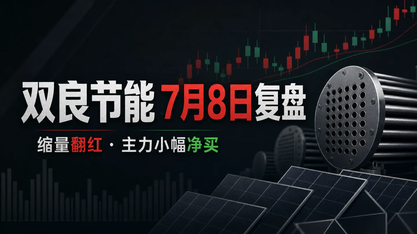 双良节能7月8日复盘:收4.46元缩量翻红,主力净买1211万