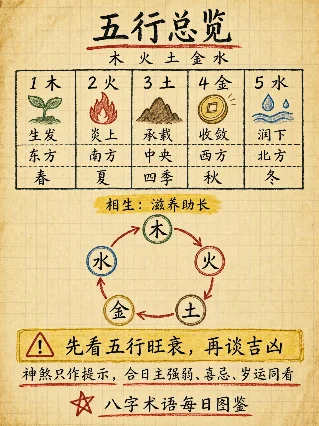 五行生克速查｜八字必学基础·全3图