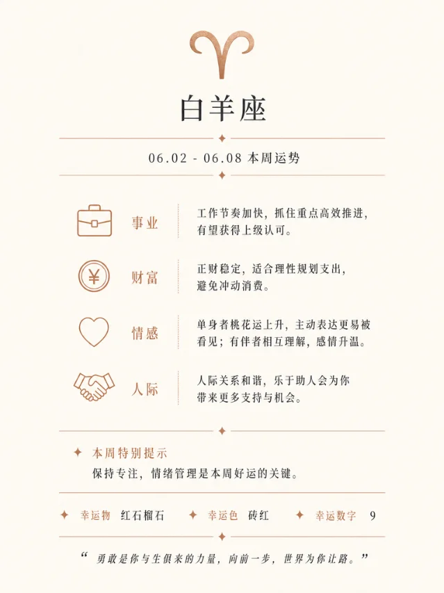 十二星座本周运势 | 06.02–06.08 水星入巨蟹，情感校准周