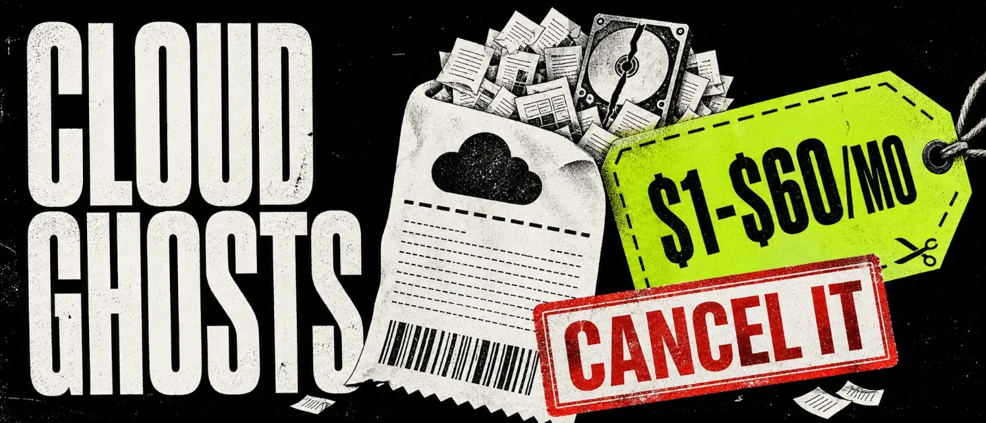 Cloud-storage ghosts: kill the $1-$60 monthly charge before your files do