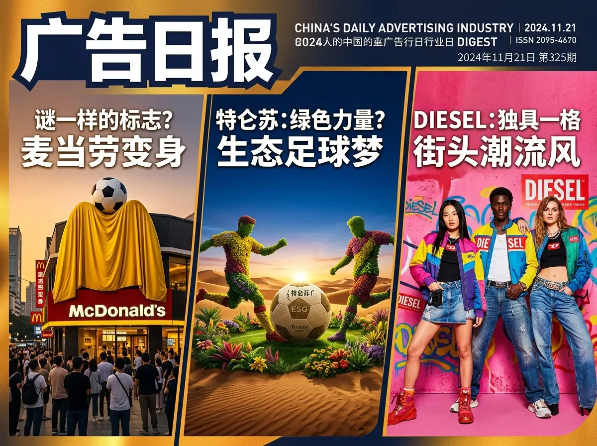 今日广告案例|麦当劳「改了个球」、蒙牛找到马宁软肋、特仑苏用沙漠植被出征世界杯