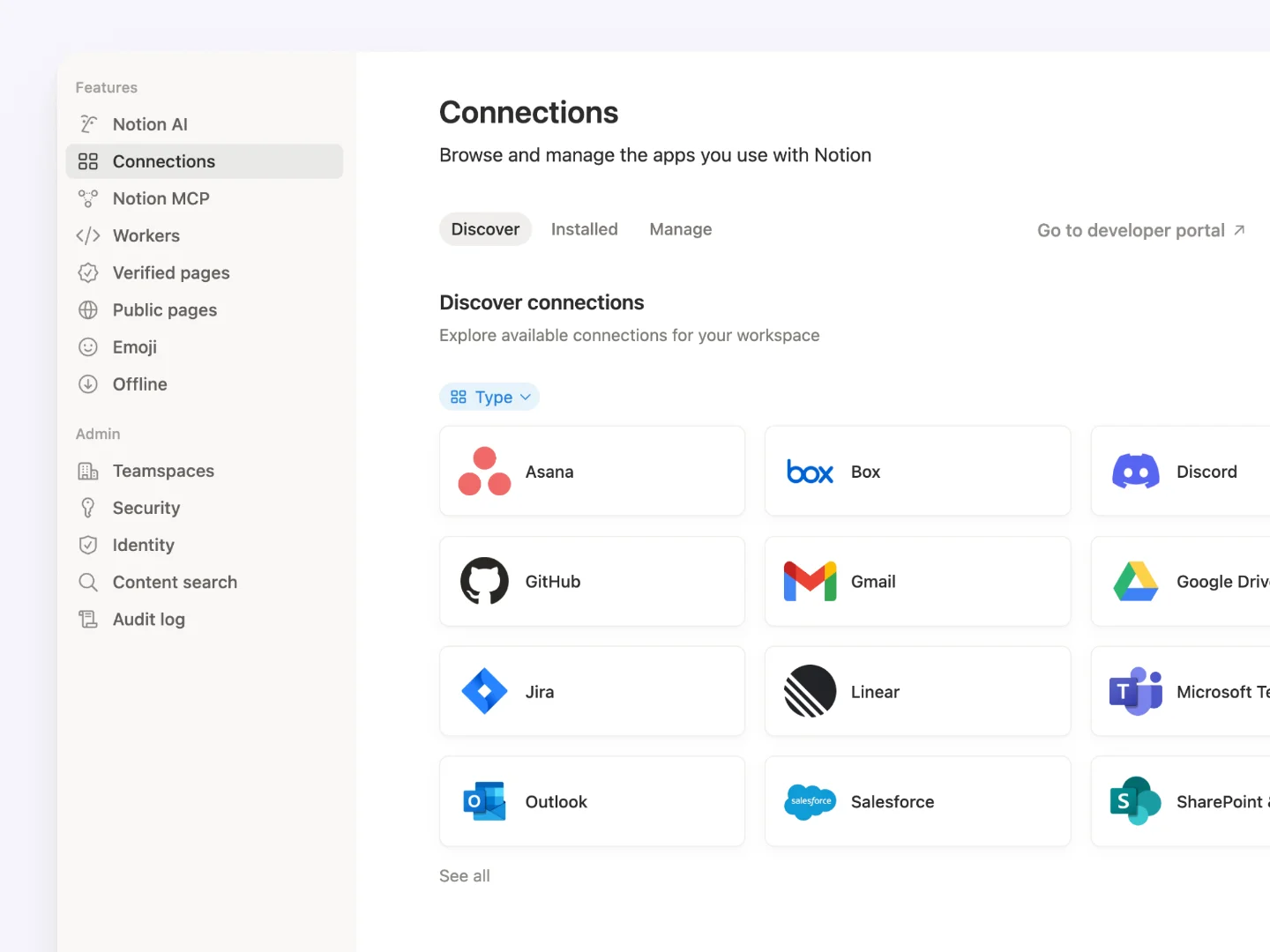 Notion's Connections tab: the trust dashboard hiding in plain settings