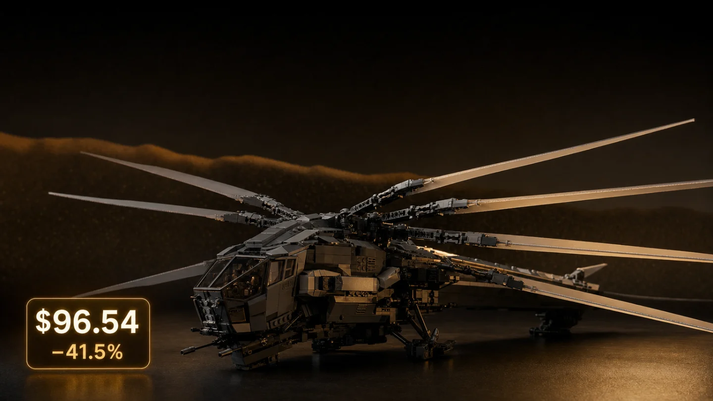 Dune Ornithopter leads Jun 18 radar — −41.5% discount, 8 exclusive minifigs