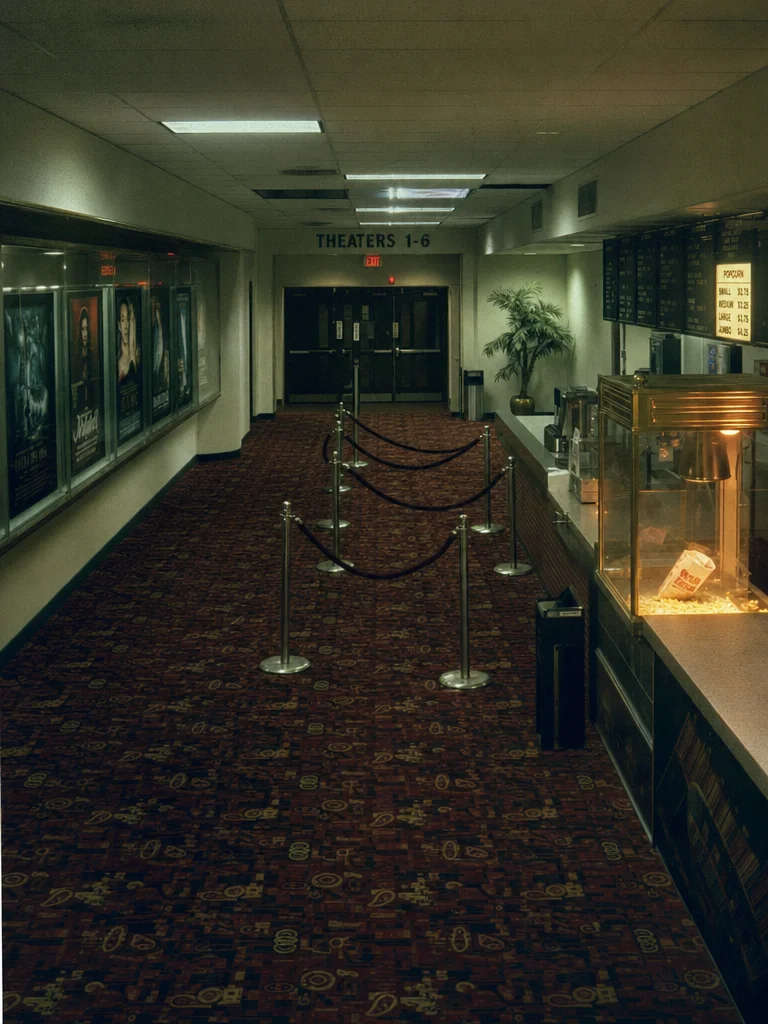 🎬 The last showing let out at 10:23 on a Thursday.