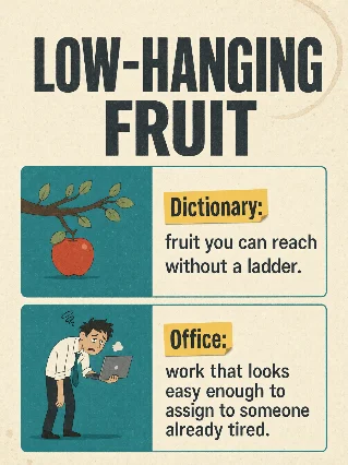 Low-hanging fruit, translated