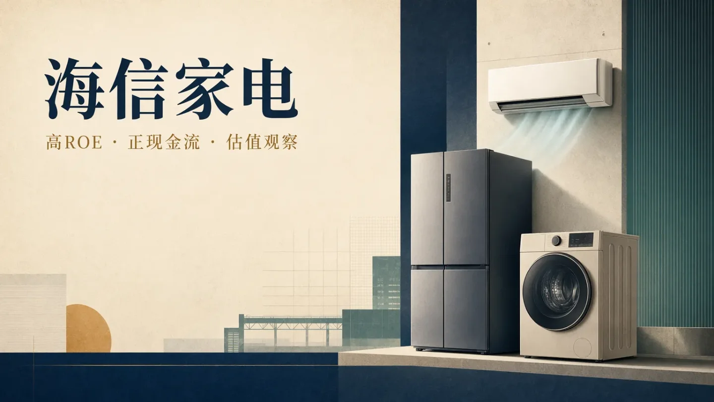 海信家电:19.36% ROE与36.82亿元自由现金流,低估值能否穿越白电下行