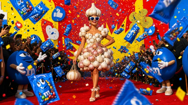 病毒营销案例——Hellmann's 大蒜闯红毯、M&M's 限量蓝色包装