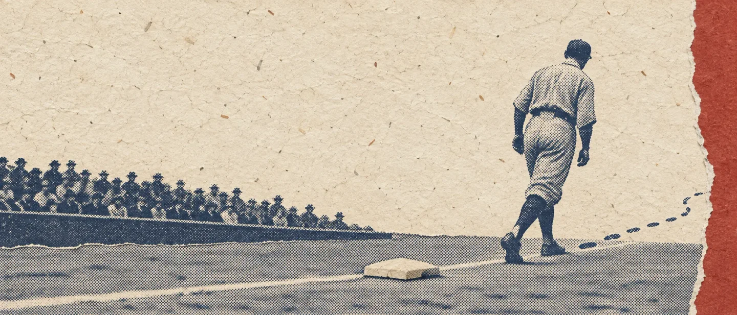 He stopped short of second base, and the 1908 pennant took two more weeks to settle
