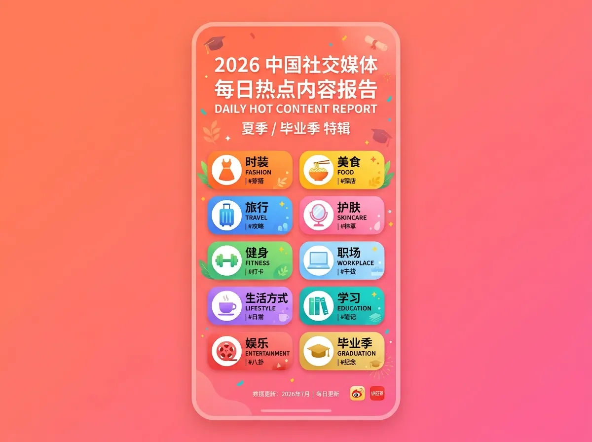 小红书热榜 · 2026.06.14|毕业季全面爆发,父亲节预热一周启动