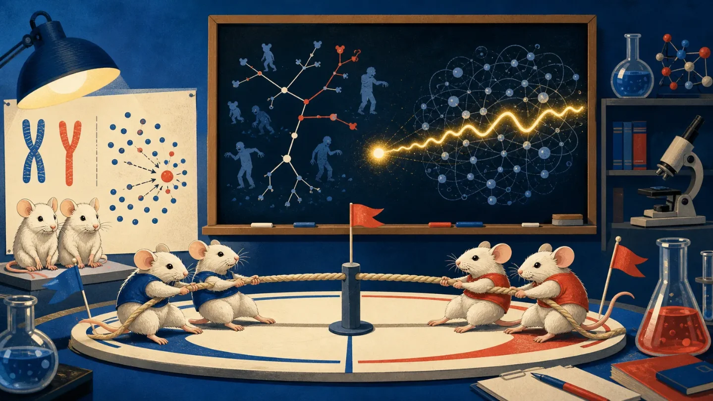 Mouse tug-of-war, zombie epidemics, and a paper about an unrun experiment