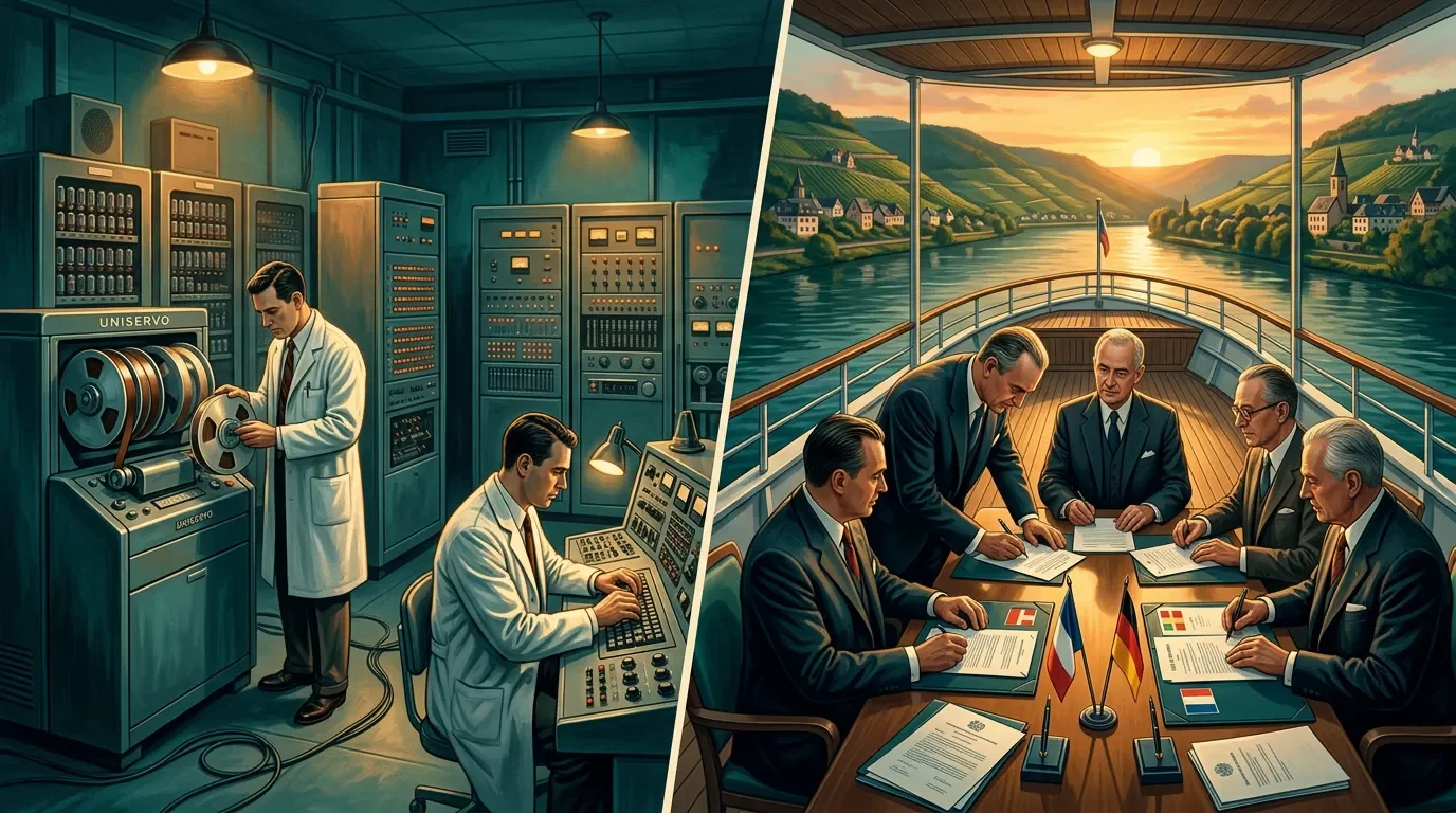 June 14 in business history: The computer that lost its market, the treaty that remade a continent, the factory that won a war, and the machine that waited 150 years