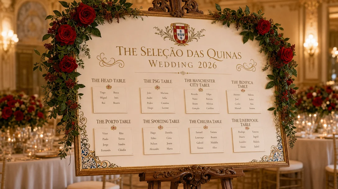 Please Find Your Seat: Portugal's 2026 World Cup Wedding Seating Chart