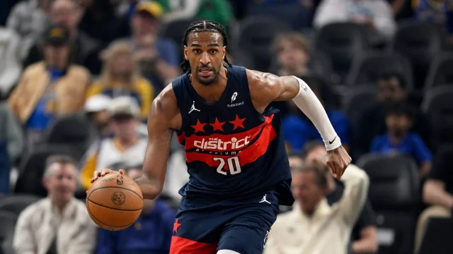 Alex Sarr in a Wizards uniform