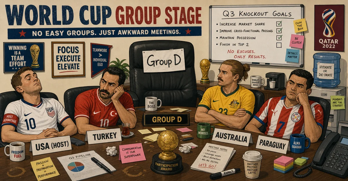 INTERNAL MEMO: Group D Desk Assignments (USA, Turkey, Australia, Paraguay)
