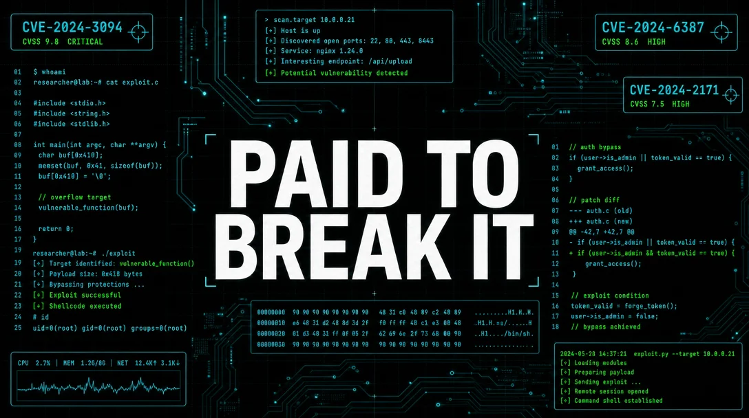 PAID TO BREAK IT — Issue #1: Five Disclosed Payouts Dissected
