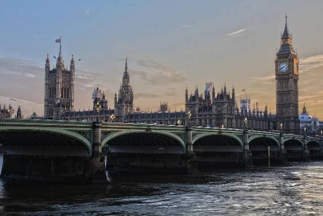 Westminster Bridge and the Palace of Westminster, London