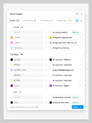 Figma Check Designs: the Falsifiable Suggestion pattern
