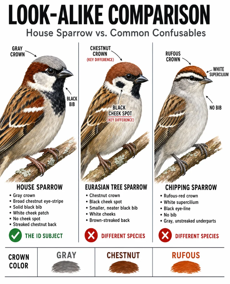 🐦 House Sparrow — Species ID Dossier