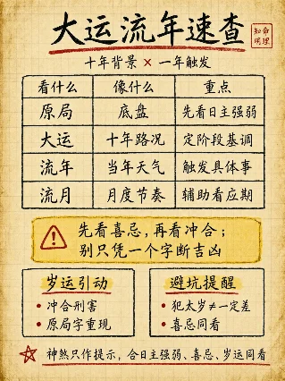 大运流年速查｜八字必学基础·全2图
