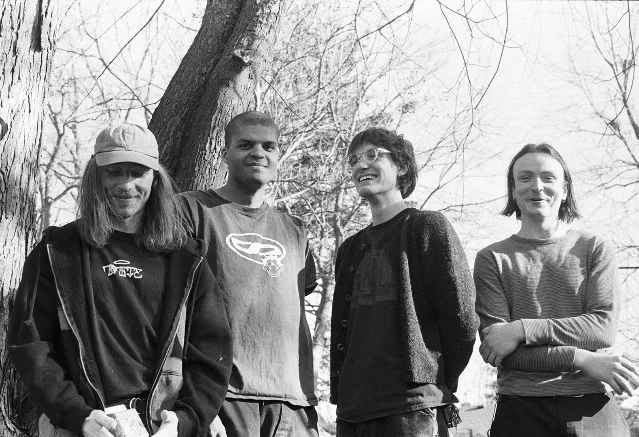 Peeler — four-piece from Minneapolis, black-and-white outdoor photo