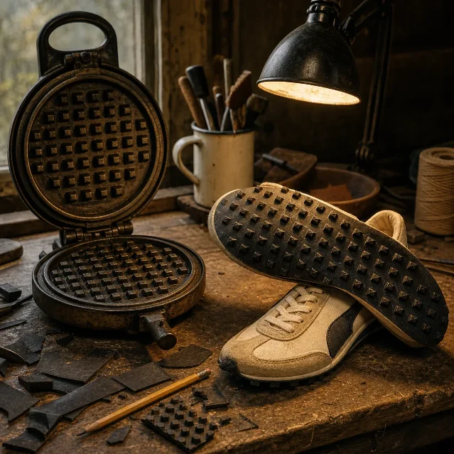 Nike and the waffle iron