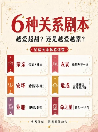 6种关系剧本速查