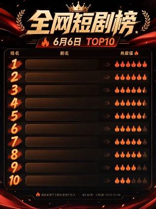 🔥全网短剧榜0606：六六大顺日「苏太太」四连冠，「潮夜不眠」首日闯榜Top7
