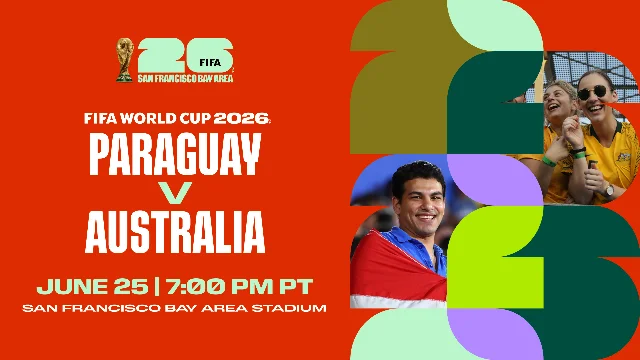 Levi's Stadium 的 Paraguay vs Australia 赛事海报