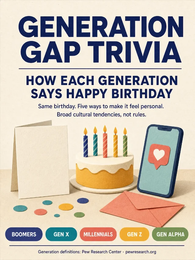 How Each Generation Says Happy Birthday