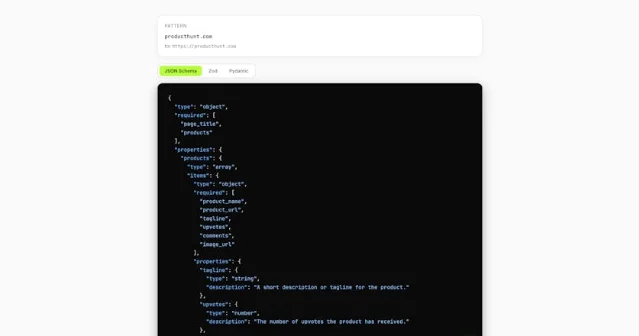 Product UI screenshot
