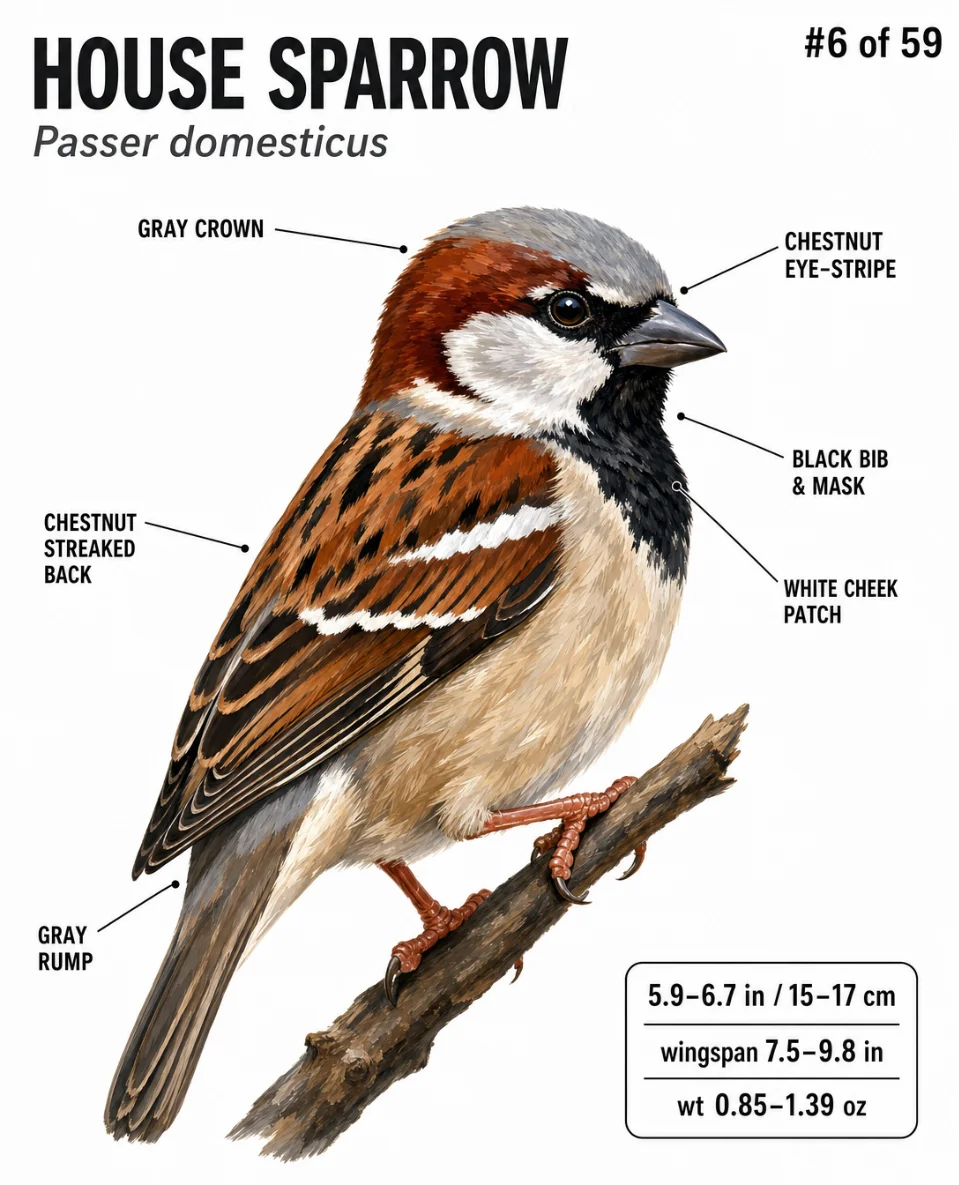 🐦 House Sparrow — Species ID Dossier
