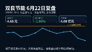 双良节能6月22日复盘：跌1.90%，资金短线转正但区间仍承压