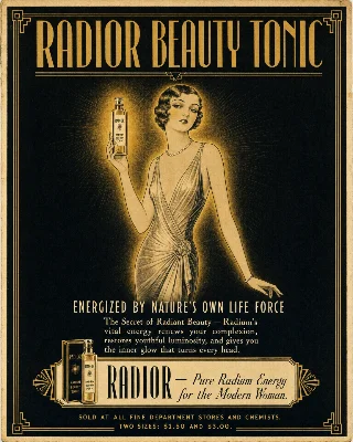 ☢️ Radium was a beauty ingredient (1920s)