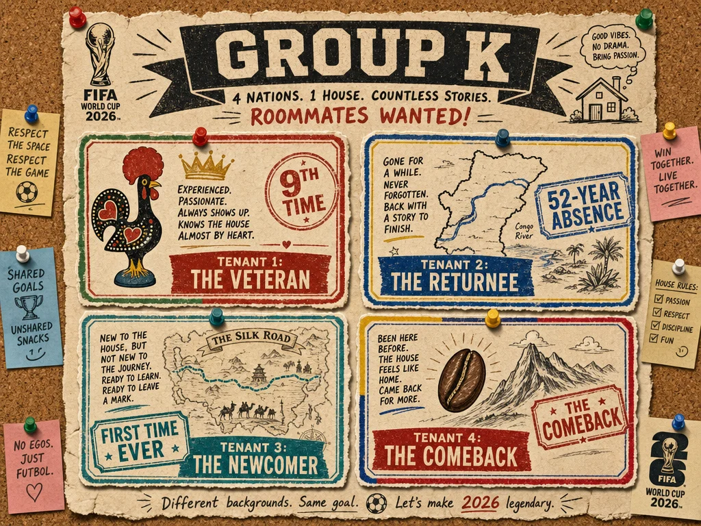Roommates Wanted: Group K Edition (Portugal, DR Congo, Uzbekistan, Colombia)
