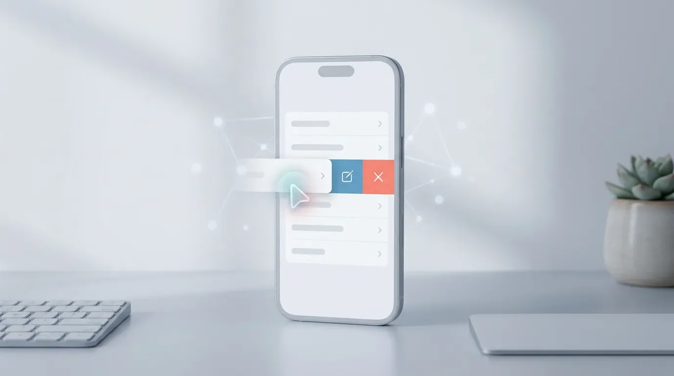 别把列表操作藏进详情页:用 AI + swipeActions 给 iOS 列表加左滑按钮