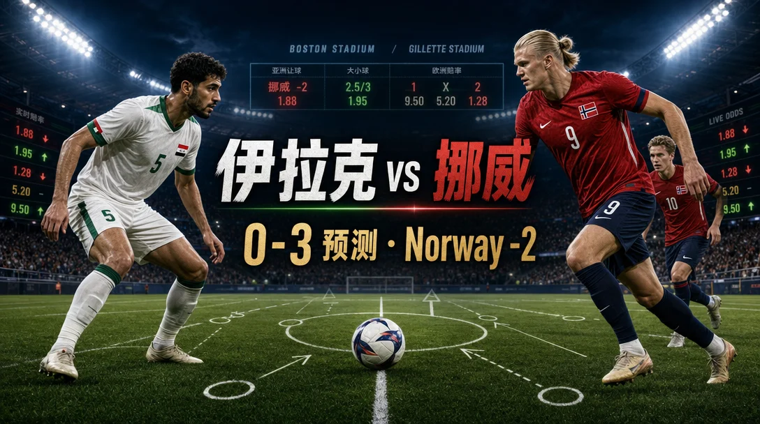 伊拉克 vs 挪威:哈兰德首秀遇上40年归来的亚洲硬骨头,-526赔率下还能追大胜吗?|2026世界杯I组